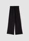 Black Pure Cotton Baggy Jogger Trousers_0