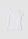 White stretch cotton top_3