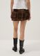 Brown pure viscose mini skirt with ruffles_2