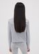 Girls&rsquo; grey organic cotton crop T-shirt with ribbed neckline_2