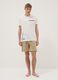 White short pure cotton Peanuts print pyjama set, regular fit_0
