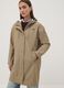 Beige long hooded jacket with zip_2