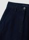 Jeans blu wide leg in cotone elasticizzato_5