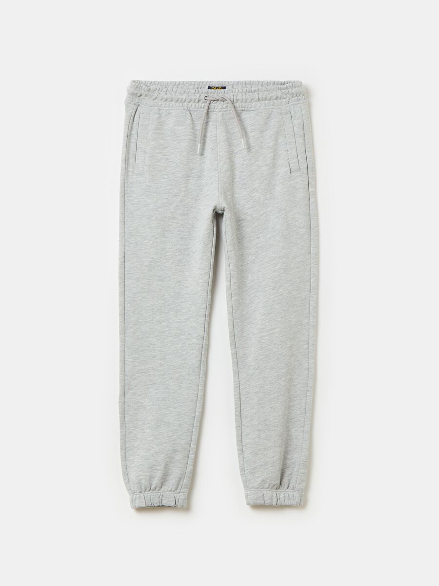 Essential joggers in organic cotton with drawstring_0