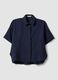 Blue viscose-blend shirt_4