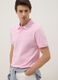 Pink short-sleeve organic cotton polo shirt, regular fit_0