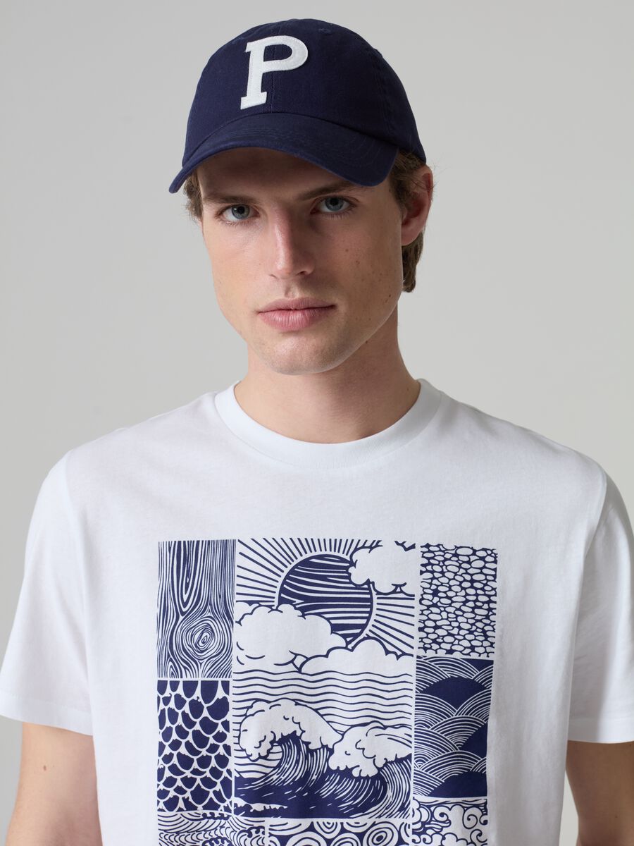 Camiseta de algodón con estampado gráfico_1