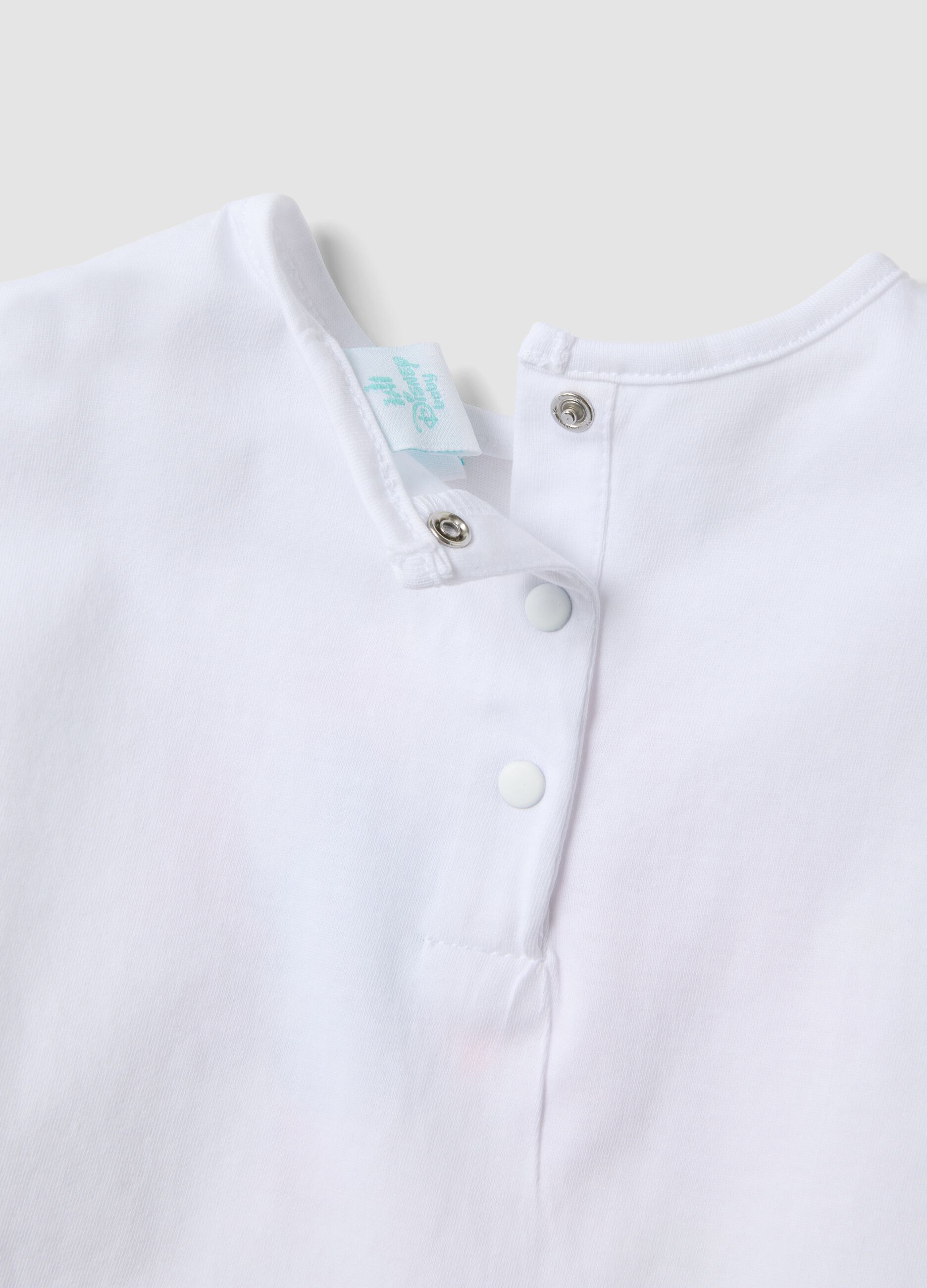 Bijela majica bez rukava od čistog pamuka s resama