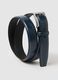 Blue genuine leather belt_2