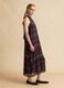 Purple maxi dress in lyocell blend_2