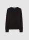 Black regular fit crew neck jumper_4
