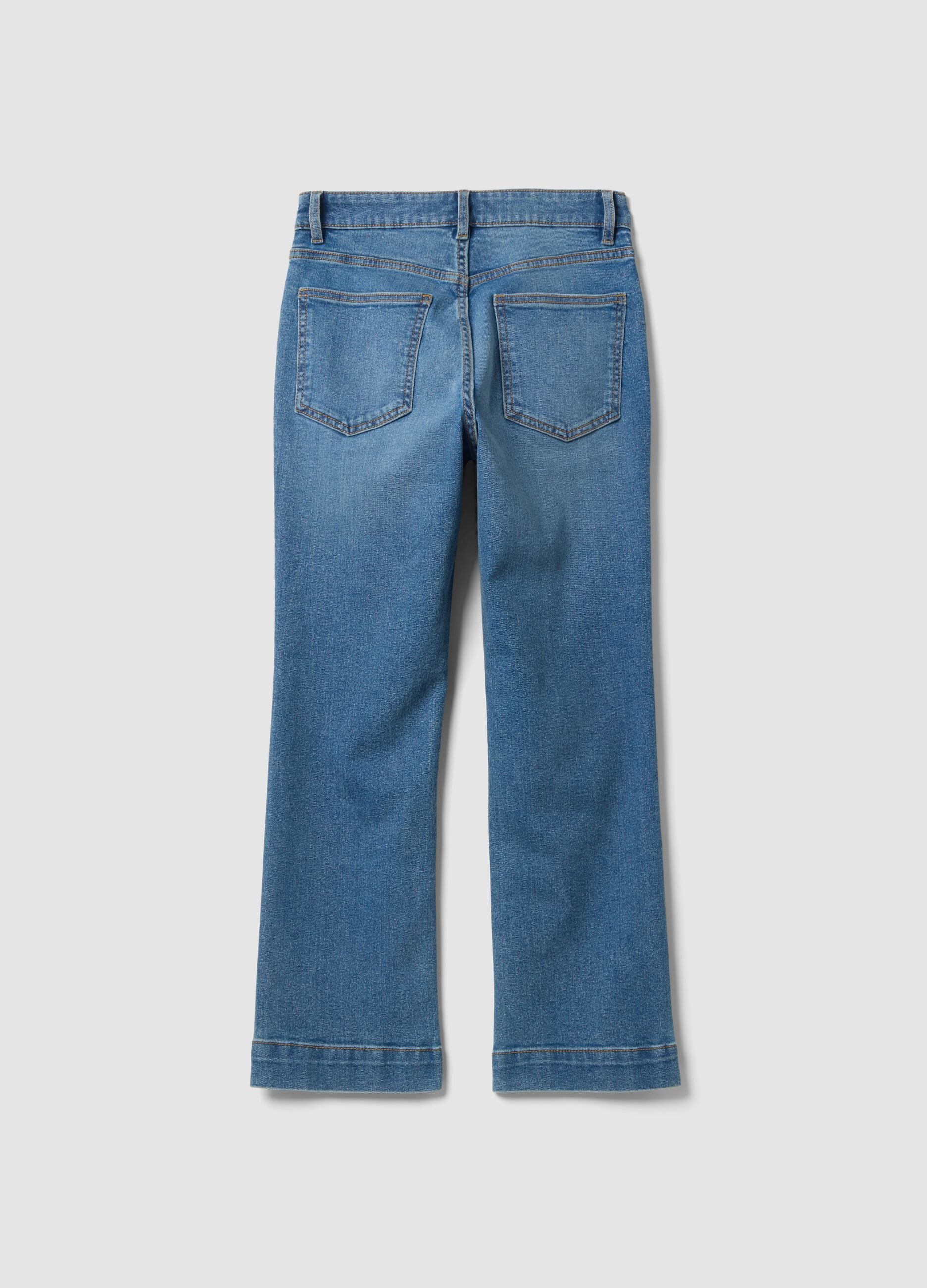 &Alpha;&nu;&omicron;&iota;&chi;&tau;ό &mu;&pi;&lambda;&epsilon; cropped slim-fit &tau;&zeta;&iota;&nu; &alpha;&pi;ό &epsilon;&lambda;&alpha;&sigma;&tau;&iota;&kappa;ό &beta;&alpha;&mu;&beta;ά&kappa;&iota; &kappa;&alpha;&iota; &beta;&iota;&sigma;&kappa;ό&zeta;&eta;