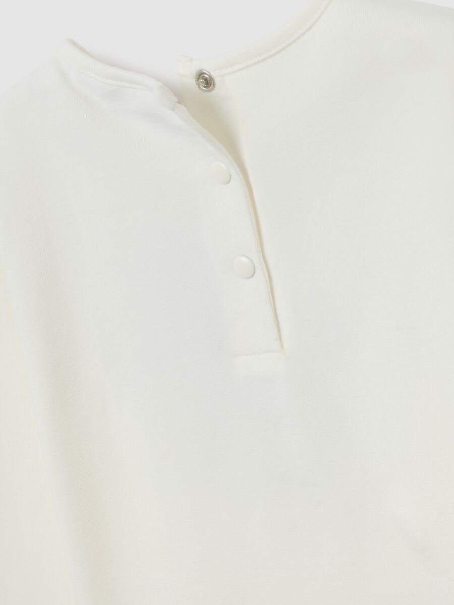 White Long Sleeve T-Shirt with Snoopy_3