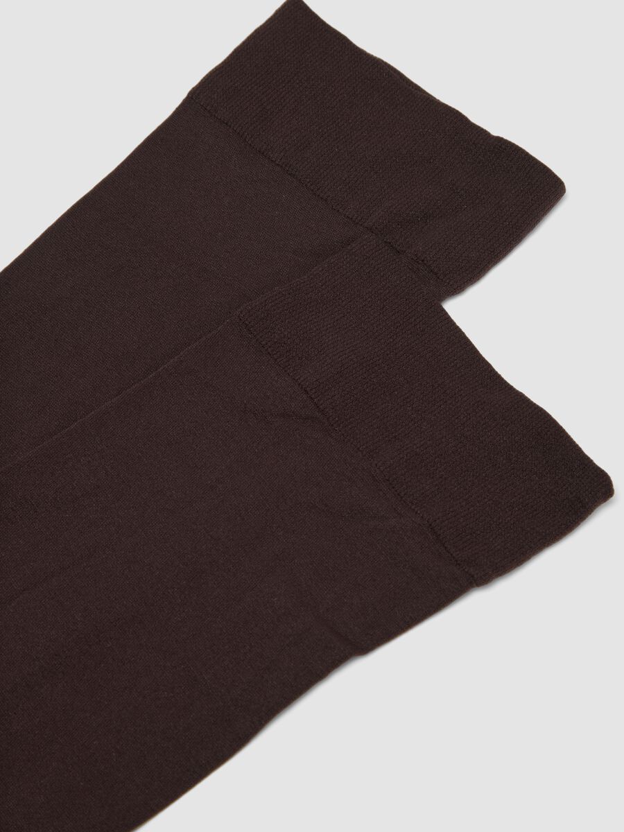 2-pack of grey and black stretch-fabric knee-high socks_2