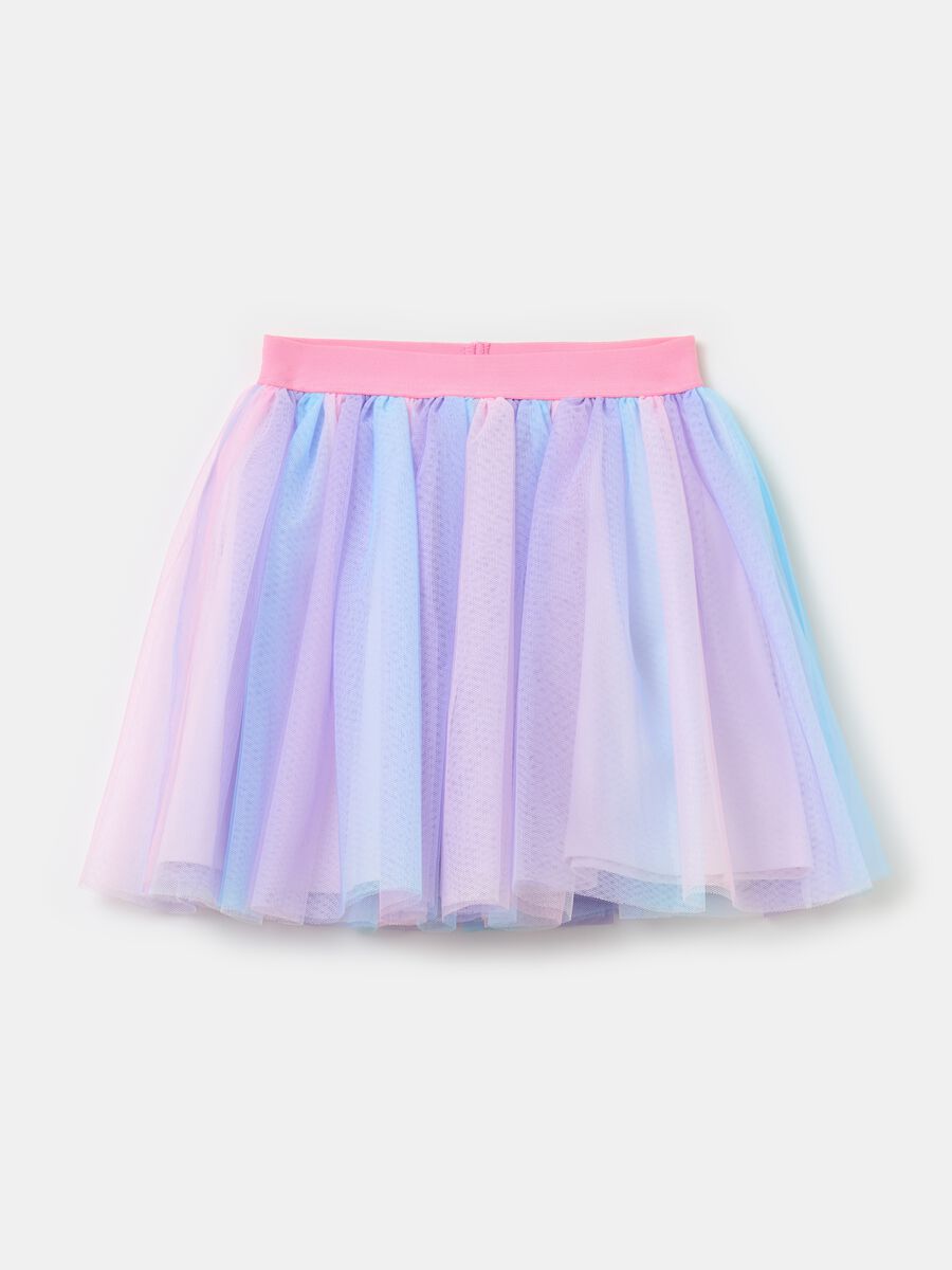 Tulle skirt with dip-dye pattern_0