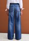 Blue denim wide-leg jeans in pure cotton_2