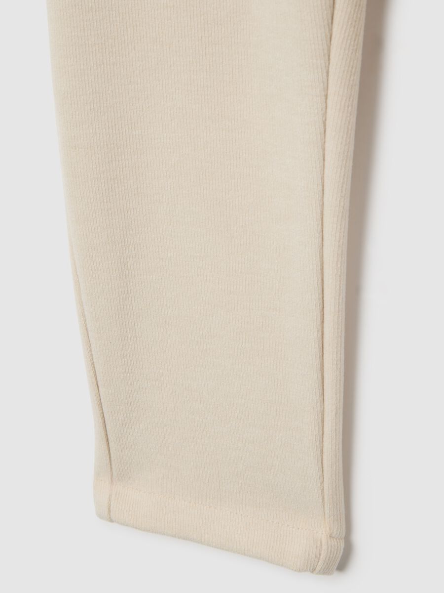 Boys' beige regular fit trousers_2