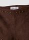 Braune Mini-Shorts aus Stretchmaterial mit Nieten_2