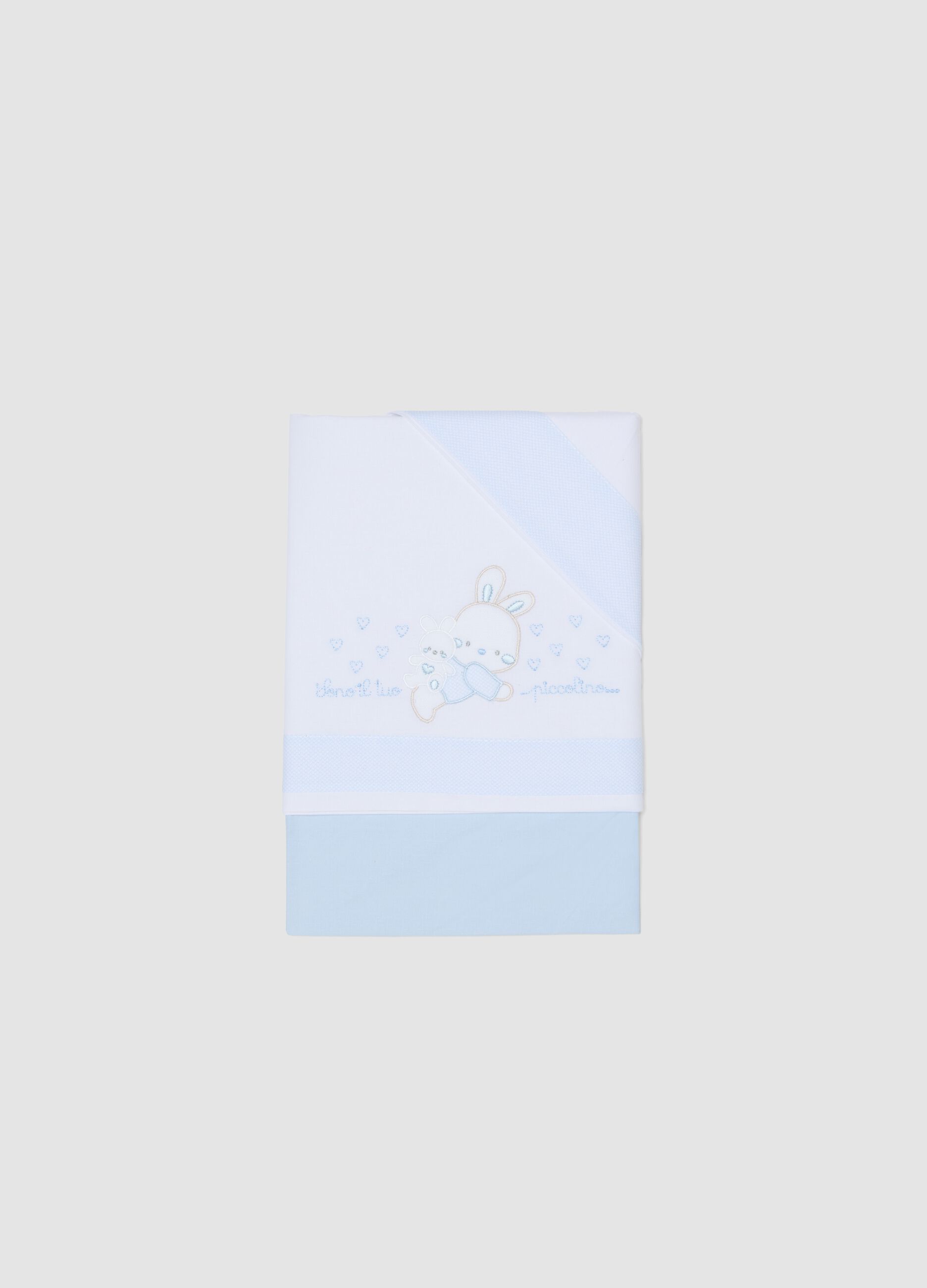 Multicolour Pure Cotton Cot Sheet Set for Newborns