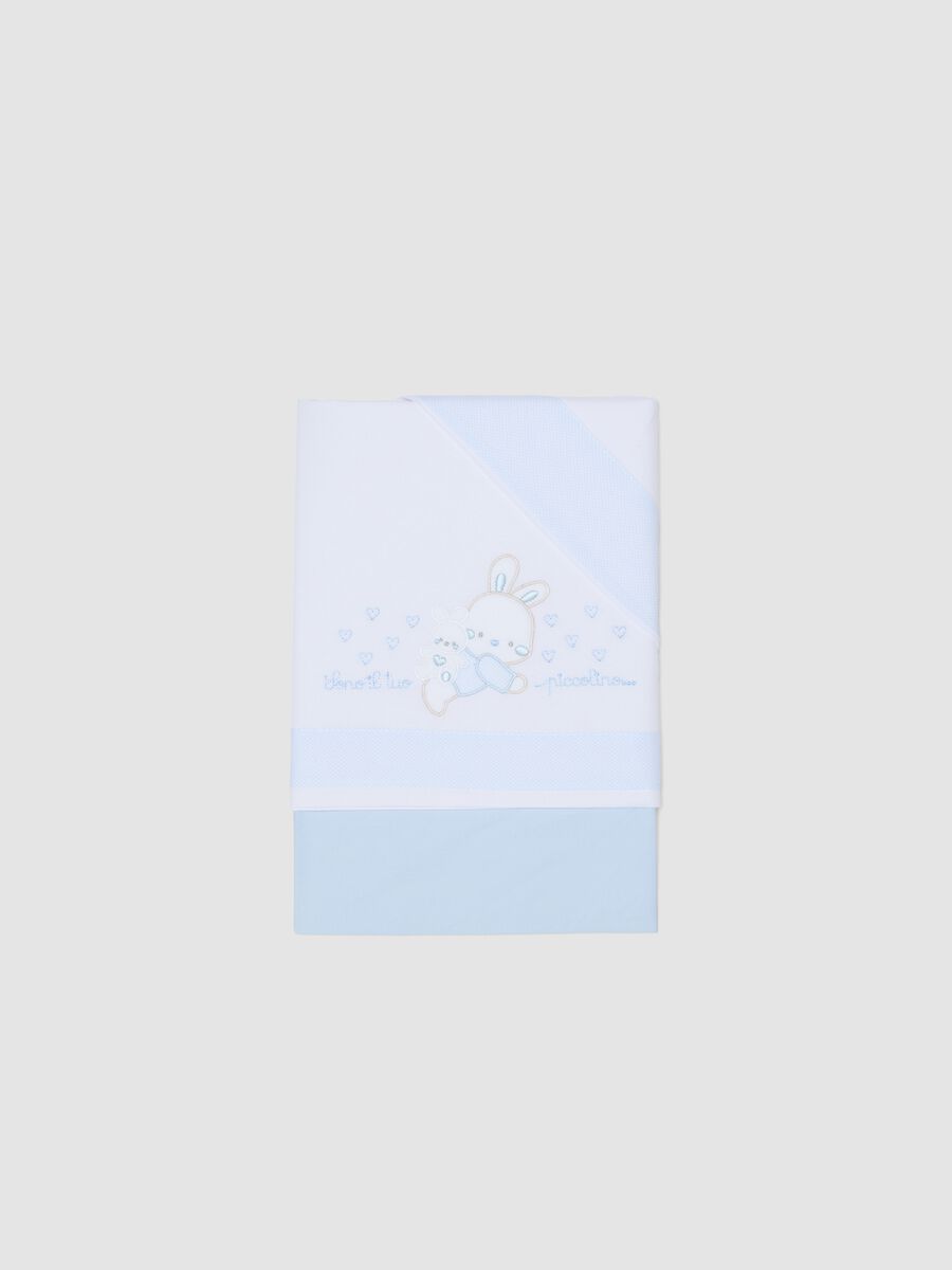 Multicolour Pure Cotton Cot Sheet Set for Newborns_0