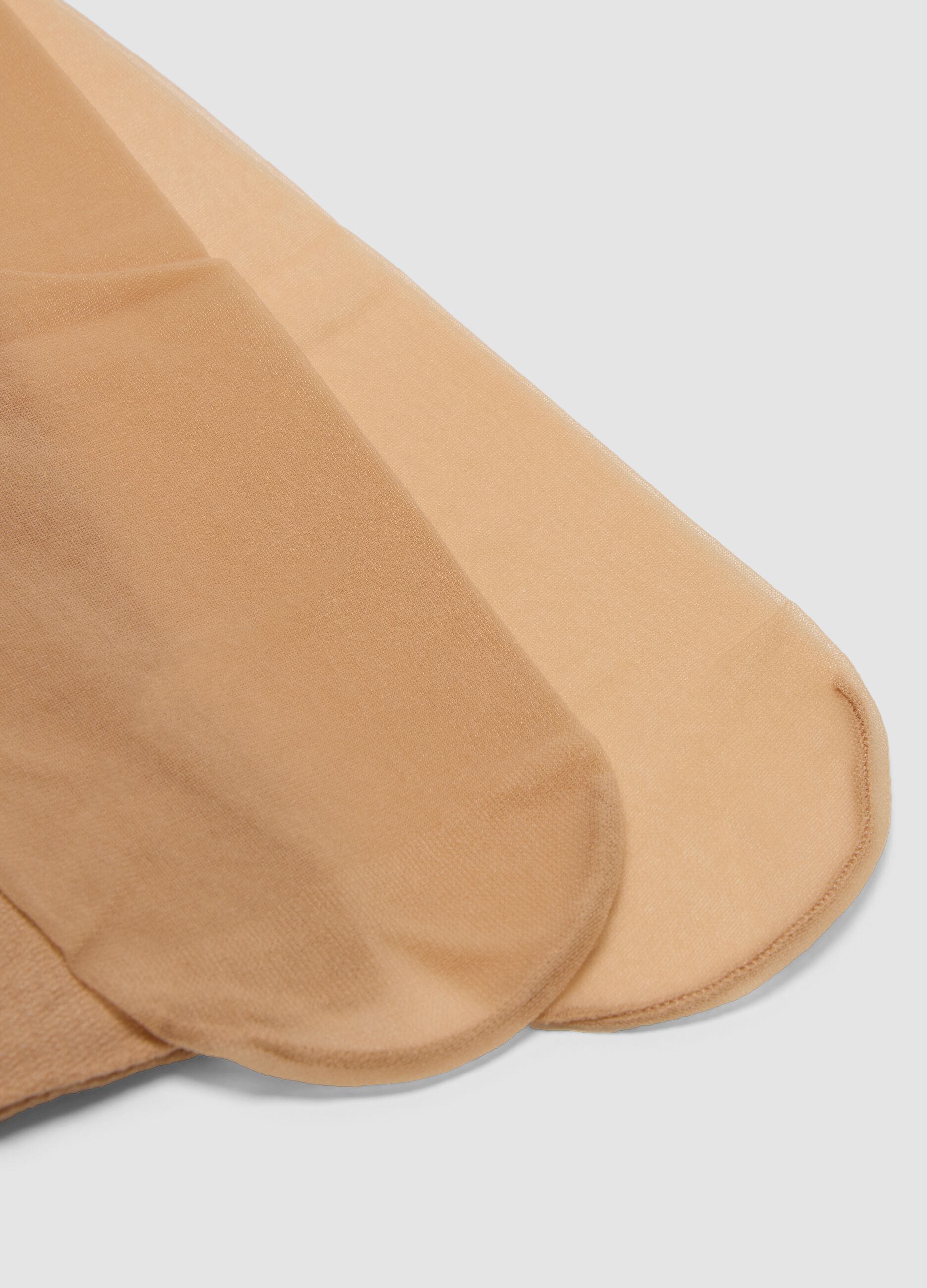 Light beige ultra-sheer stretch tights