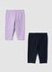 2er-Pack mehrfarbige Leggings aus Stretch-Baumwolle f&uuml;r Baby-M&auml;dchen_0