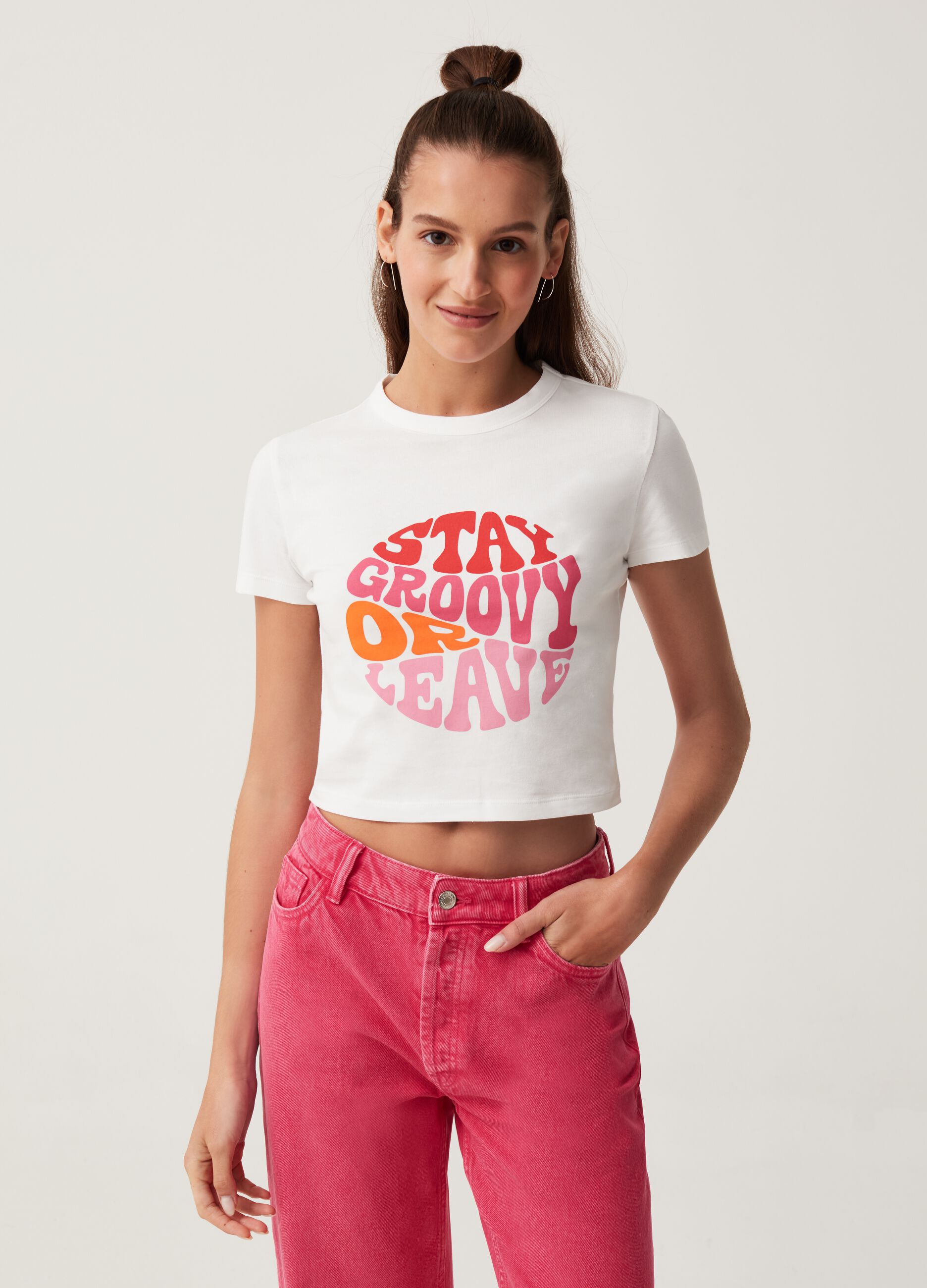 T-shirt con stampa lettering Baby Angel