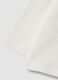 White pure organic cotton T-shirt with teddy bear print for baby girl_3