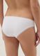 Wei&szlig;e Regular Fit Stretch Baumwollslips mit Spitze_2