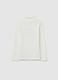 Girls' pure cotton white regular fit top_1