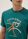 Gr&uuml;nes Kurzarm-T-Shirt aus reiner Baumwolle, Regular Fit_2