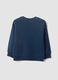 Blaue Oversize-Sweatshirt aus reiner Bio-Baumwolle f&uuml;r Jungen_1