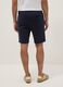 Blue pure cotton shorts with elasticated waist, regular fit_2