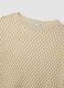 Beige open-knit three-quarter sleeve jumper_5