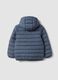 Giubbotto Utralight grigio imbottito con cappuccio e zip per bambino_1