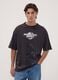 T-shirt preta em algod&atilde;o puro com estampado Mario Kart_0