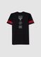 Boys' relaxed fit black pure cotton T-shirt - Chicago Bulls_1