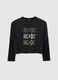 Girls' pure cotton multicolour boxy fit top with AC/DC graphic_3