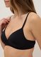 Black padded balconette bra_3