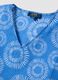 Blue pure cotton patterned kaftan_5