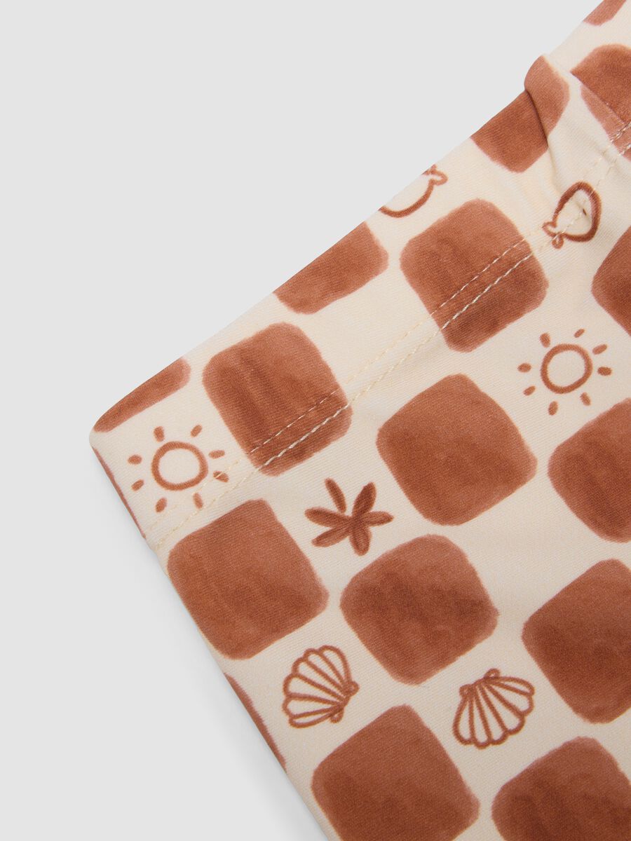 Brown stretch swim boxer shorts_3