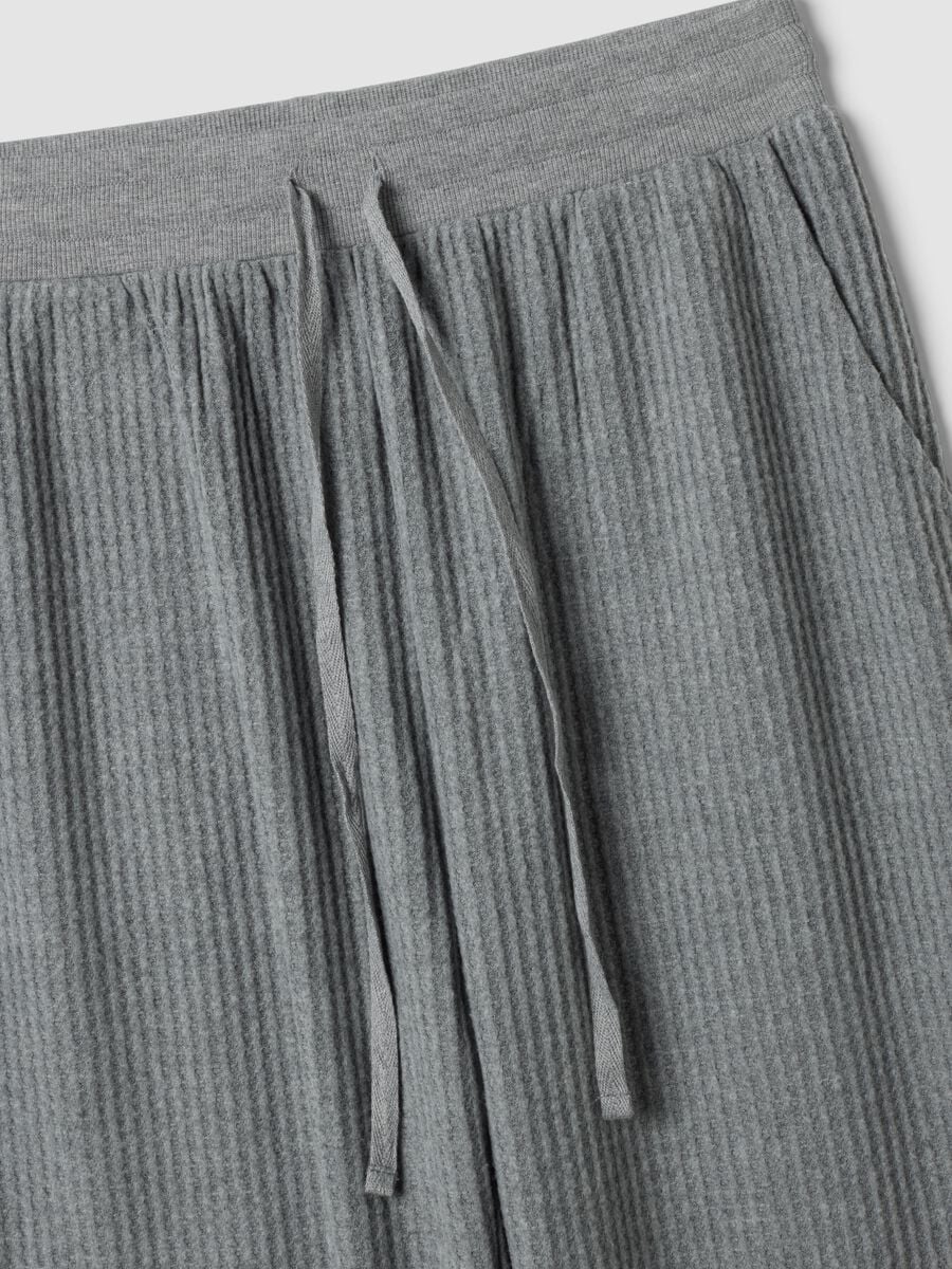 Pigiama grigio in jersey di viscosa elasticizzata regular fit_5