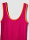 Pink pure cotton ribbed tank top_1