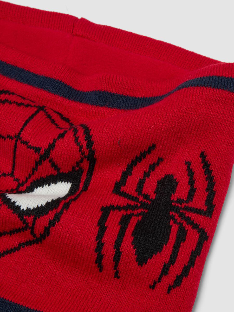 Red MARVEL Spider-Man print scarf_2