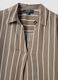Brown striped linen-viscose blend shirt_5