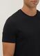Black crew-neck T-shirt in pure Supima cotton, regular fit_1