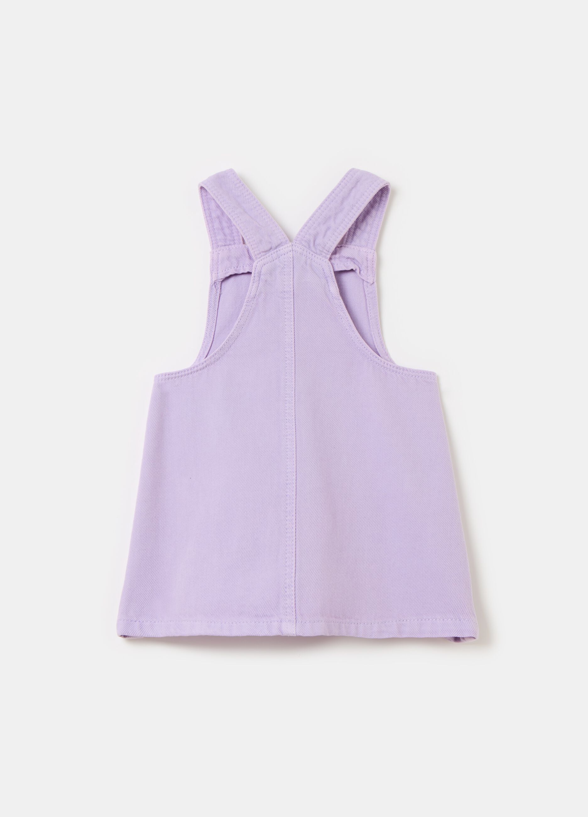 Denim pinafore with pockets