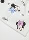 Gorro beanie branco para menina em mistura de algod&atilde;o com estampas Disney_2