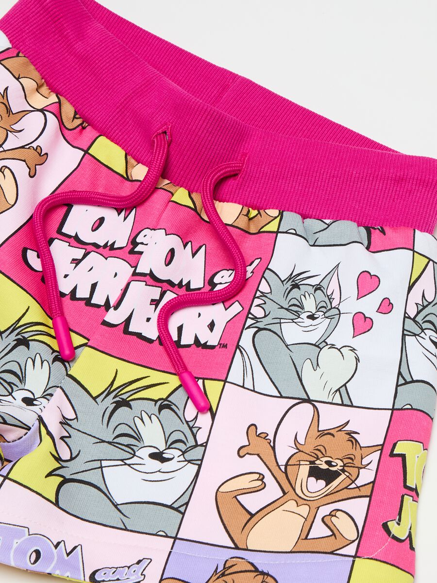 Shorts in cotone con stampa Tom & Jerry_2