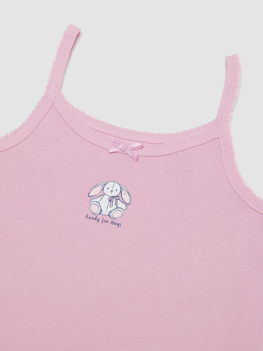 2-pack of girls&rsquo; pink organic cotton vests, regular fit_3
